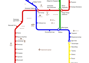 карта метро Ташкента