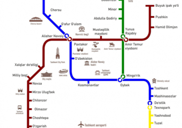 Toshkent metro xaritasi